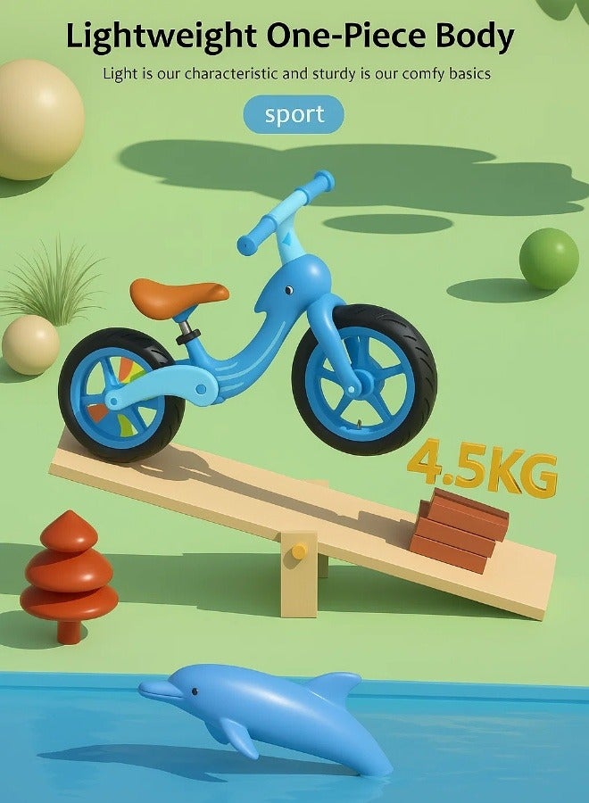 Kids Balance Bike for Ages 2 to 6 Foldable Lightweight Walking Bike No Pedal with 360 Degree Handlebar PU Seat and Anti Slip Tires  - Image 3
