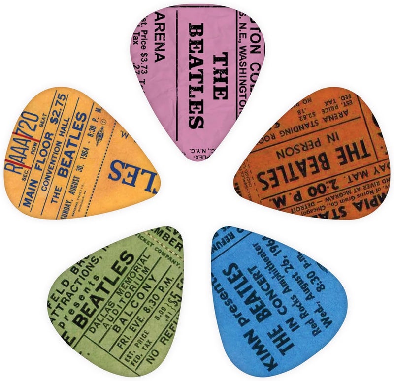 D'Addario Beatles 1964 Tour Ticket Stubs Guitar Picks - Image 2