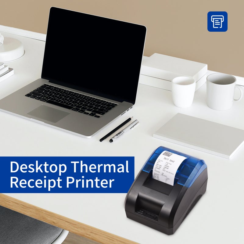 Portable Thermal Receipt Printer 58mm USB BT Receipt Printer for Restaurant Store Tax POS System - Image 5