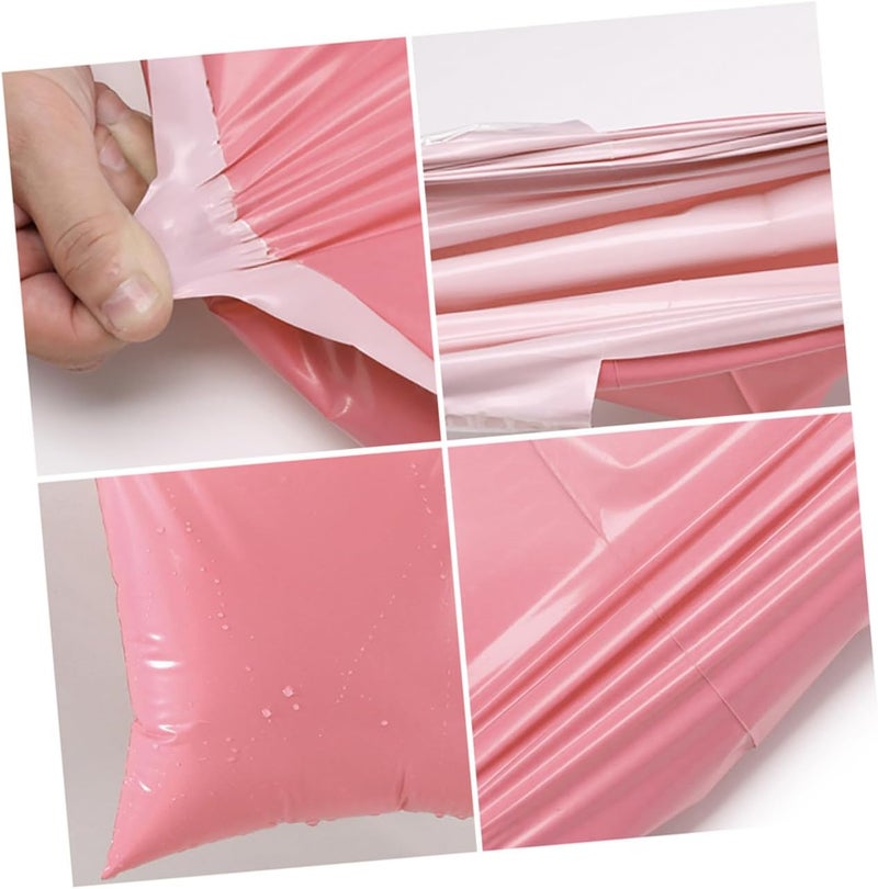 100pcs Pink Poly Mailers 20x30cm Waterproof Self-sealing Shipping Bags Sturdy Packaging Envelopes for Small Business Mailing and Packaging - Image 3