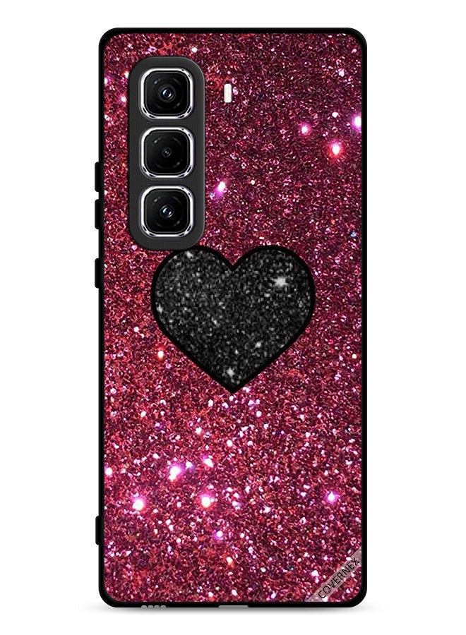 Covernex Infinix Hot 50 Pro Plus 4G Protective Case Cover Heart In Glitters  - Image 1