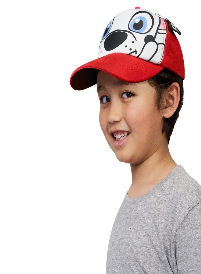 VRITRAZ Puppy Cartoon Character Printed Little Cap for Kids, Baby Girls & Boys 3-12 Years (Color-Red) - Image 2