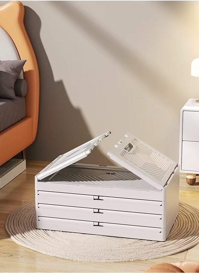 3-Layer Foldable Storage Box, Stackable Storage Bins with Lids and Doors, Collapsible Storage Bins with Wheels, Stackable Cabinet Storage Containers for Home Living Room Office - pzsku/Z829FF4495DB706398E5FZ/45/_/1720575721/5e5cff1b-5da0-4edc-8823-4453740f3698