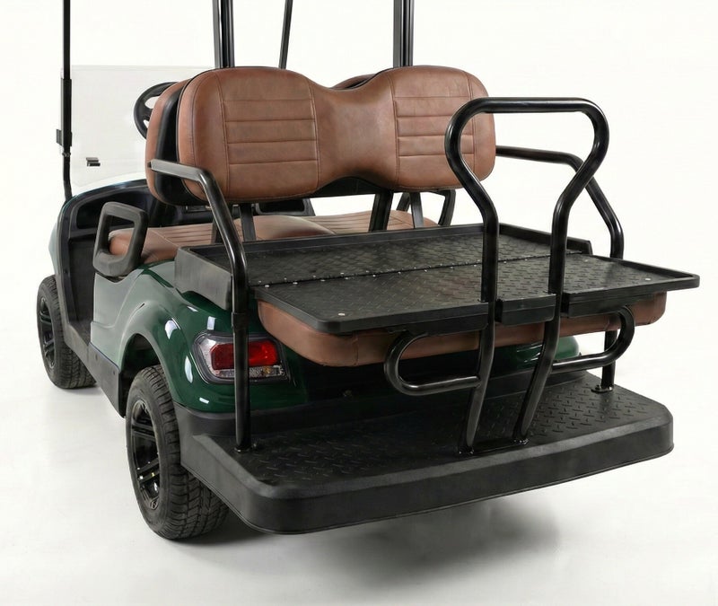 EPIC 2+2 Non-Lifted Electric Golf Cart with Lithium Battery 105Ah & Standard Tires | 4-Seater LSEV (Green) - Image 3