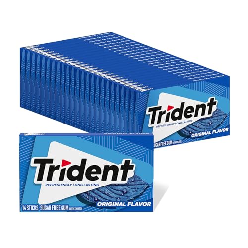 Trident Original Flavor SugarFree Chewing Gum 14 Pieces Pack of 24 336 Total Pieces - Image 1