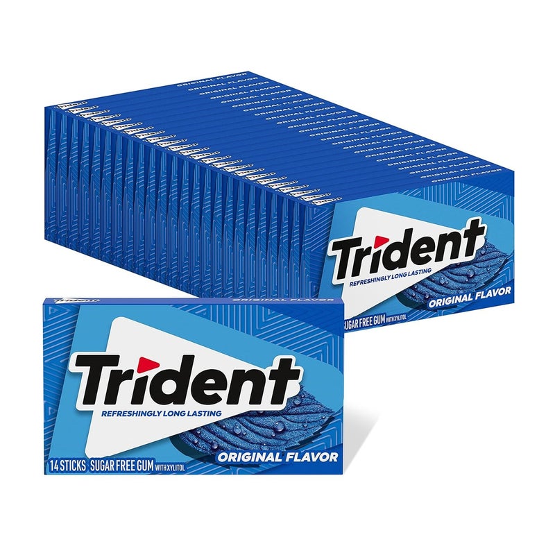 Trident Original Flavor SugarFree Chewing Gum 14 Pieces Pack of 24 336 Total Pieces - Image 2