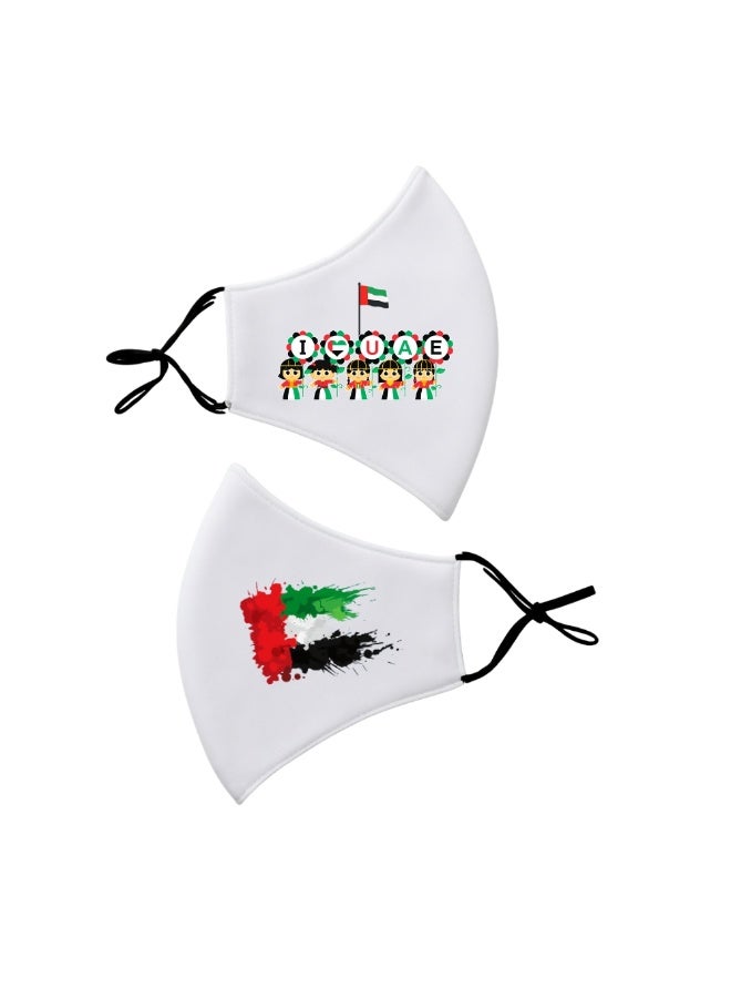 PRINTSHOP4ME Facecover For Celebrating UAE National Day Spirit Of The Union Flag Day Celebrations Facemask Cover For Kids | Men | Women - Adjustable Length - Image 2