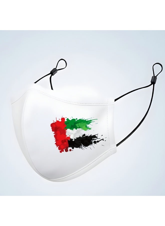 PRINTSHOP4ME Facecover For Celebrating UAE National Day Spirit Of The Union Flag Day Celebrations Facemask Cover For Kids | Men | Women - Adjustable Length - Image 4