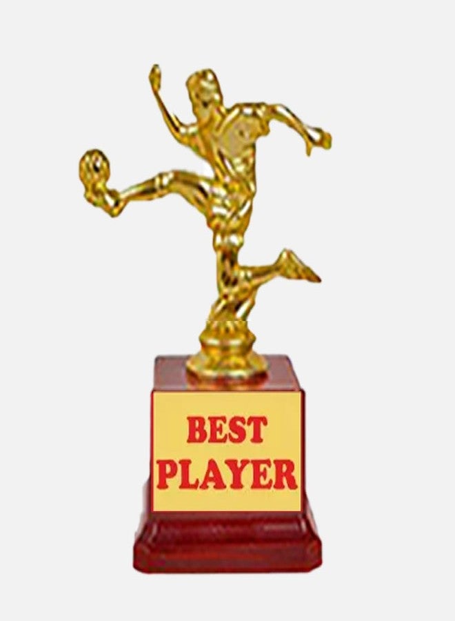 BAREEZE PURE Football Trophy Best Player Football Trophy Cup Gold Premium Trophy for Football Tournament - Image 1