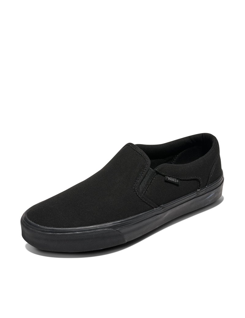 Vans Men's Asher Slip-On Shoe | Comfortable Sneakers for Walking, Fashion & Everyday Wear, Black/Black, 10 - Image 5