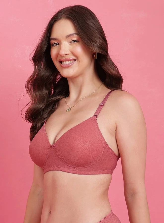 Clovia Padded Non-Wired Full Coverage Multiway T-shirt Bra