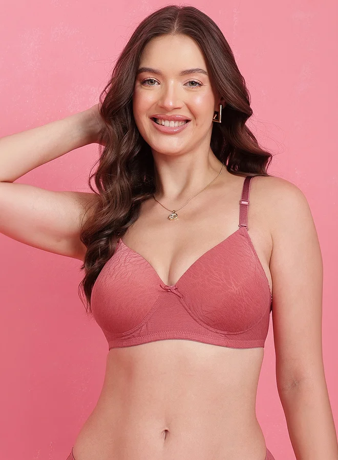 Clovia Padded Non-Wired Full Coverage Multiway T-shirt Bra