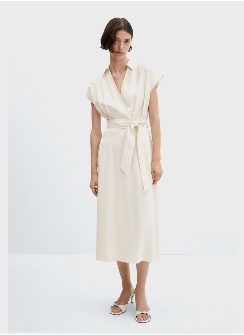 MANGO - Tie Detail Dress - Image 1