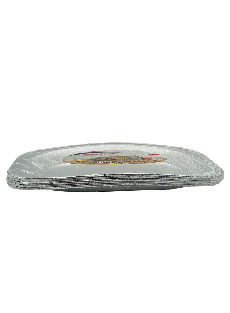 Ideal Pack Aluminium Platters – 5 Pack | Heavy-Duty Disposable Serving Trays | Food-Grade, Oven-Safe & Eco-Friendly - Image 2