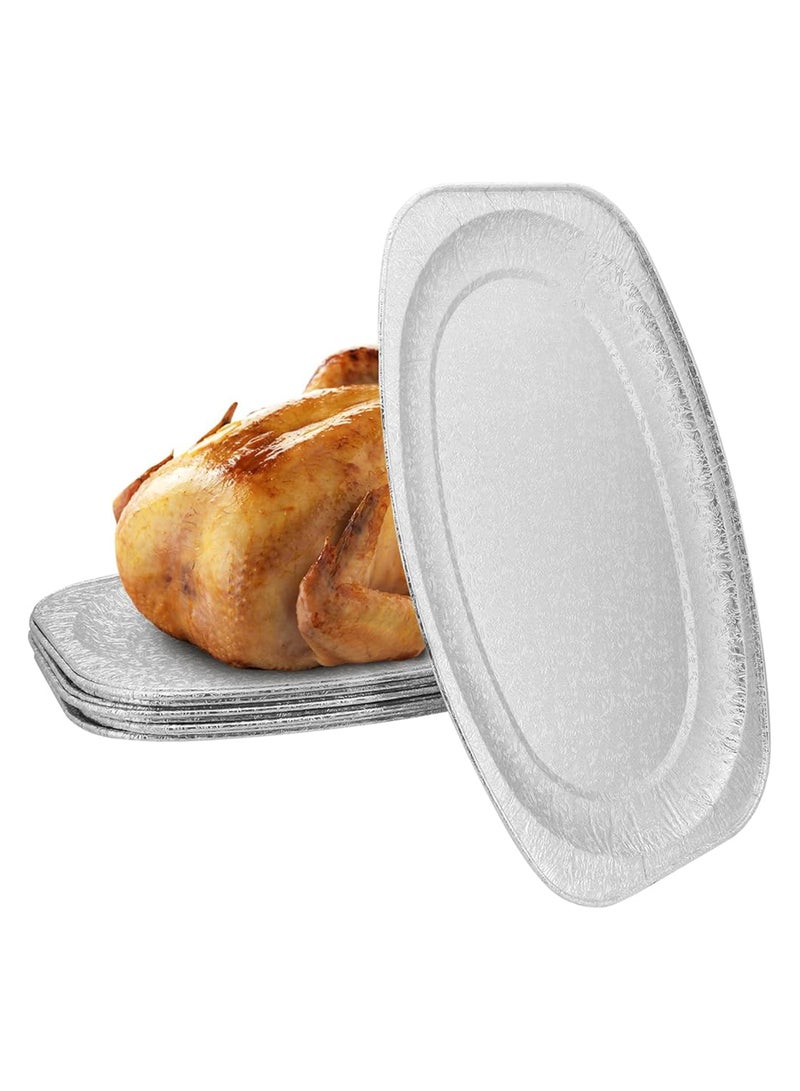 Ideal Pack Aluminium Platters – 5 Pack | Heavy-Duty Disposable Serving Trays | Food-Grade, Oven-Safe & Eco-Friendly - Image 4
