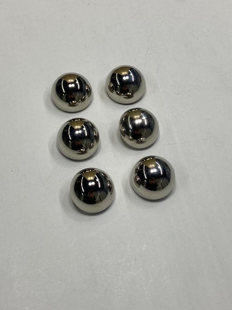 Karan Tuhafiye Karan Haberdashery Coat Jacket Trench Coat Button Domed Special Coating Silver 6 Piece - Set 2.3 cm - Image 4
