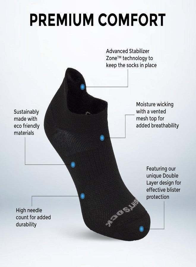 Wrightsock CoolMesh II Tab Running Socks for Men and Women - Eco-Friendly Anti Blister Socks - American Made, White Grey, XL - Image 2