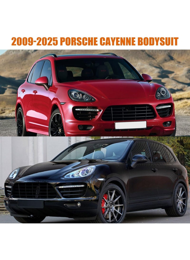 Zipporah 6-Layer Luxury Waterproof Dust proof Car Cover for 2009-2025 Porsche Cayenne with Locks, Zipper Door and Reflective Straps - Image 5