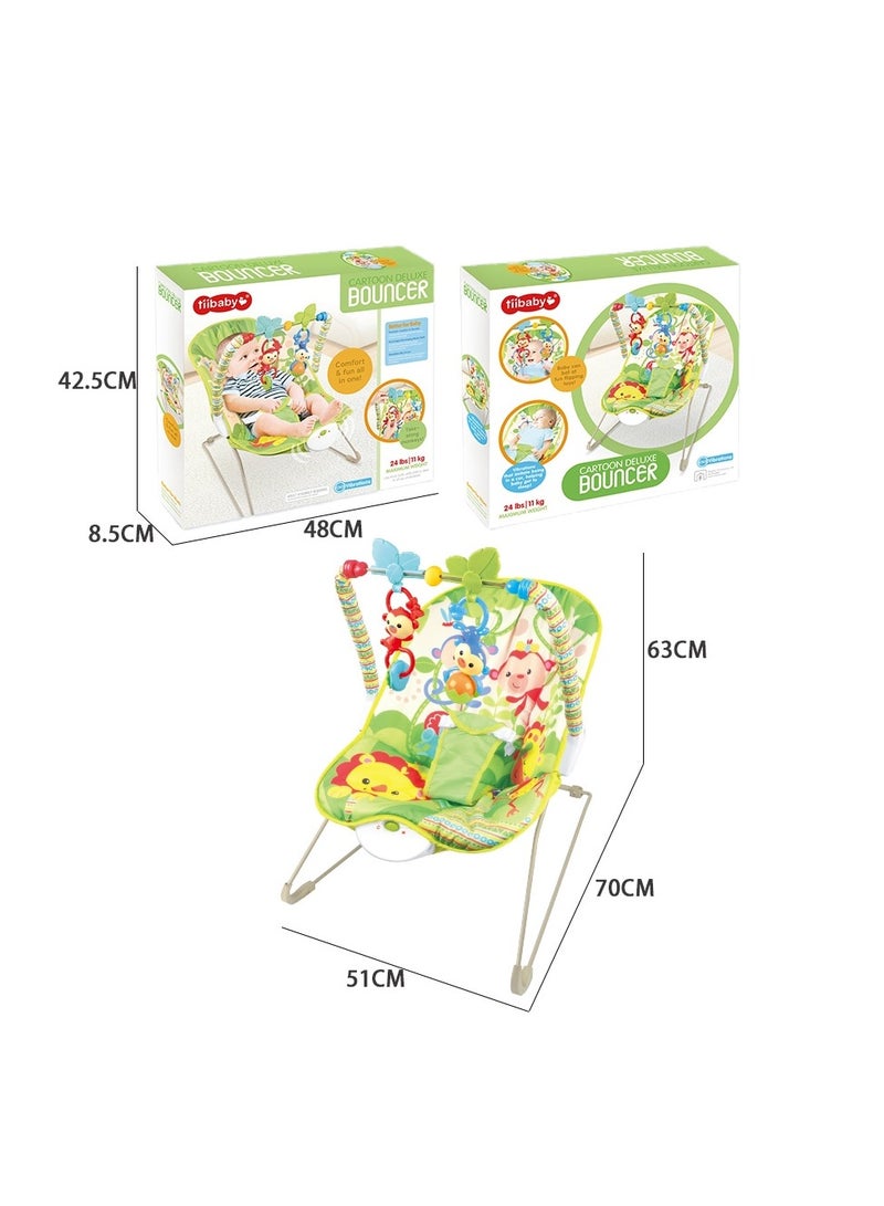 Tiibaby Multifunctional Vibrating And Hanging Toys Baby Bouncer Seat Infant to Toddler Rocker 0-30 Months - Image 5