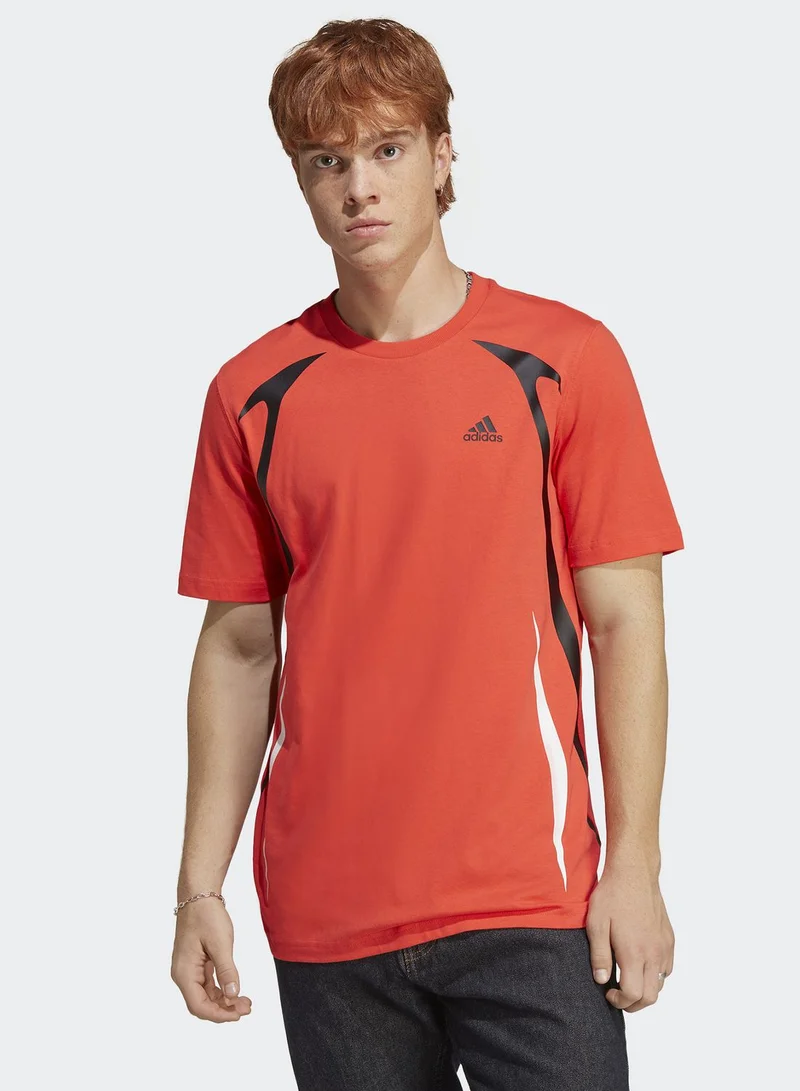 adidas تيشيرت بنمط كتل الالوان