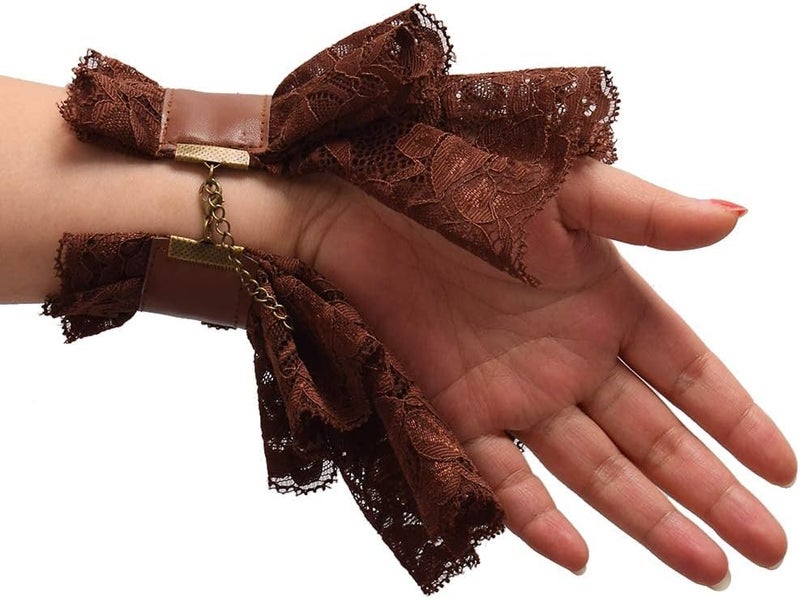 BLESSUME Steampunk Lace Cuff Bracelet - Image 4