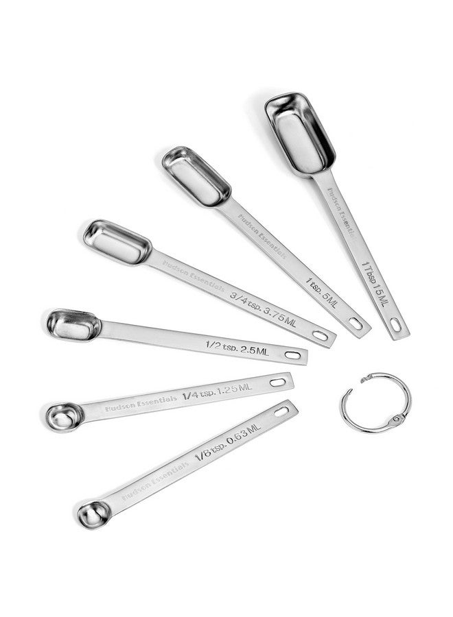Hudson Essentials Stainless Steel Measuring Cups and Spoons Set (15 Piece Set) - Image 4