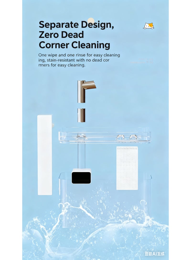 Ultra-Quiet 20dB Pet Water Dispenser, 2500mAh Battery, Deep Filtration - Image 4