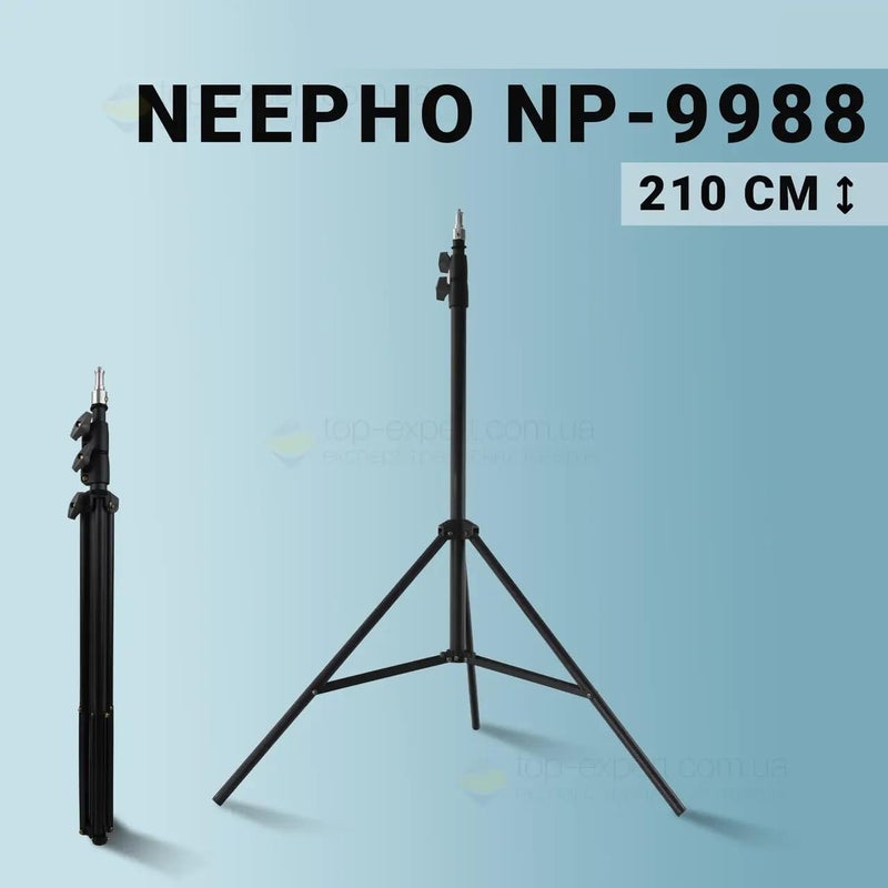 FKU 7 Feet Photography Light Stand Heavy Duty Spring Loaded Aluminum Stand Tripod (Black, Supports Up to 10000 g) - Image 3
