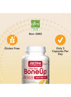 جارو فورملاز Jarrow Formulas BoneUp Three Per Day لدعم العظام وتغذية الهيكل العظمي، يحتوي على فيتامين د3، وفيتامين ك2 (مثل MK-7) و1000 مجم من الكالسيوم يوميًا، 90 كبسولة، إمداد لمدة 30 يومًا  - Image 5
