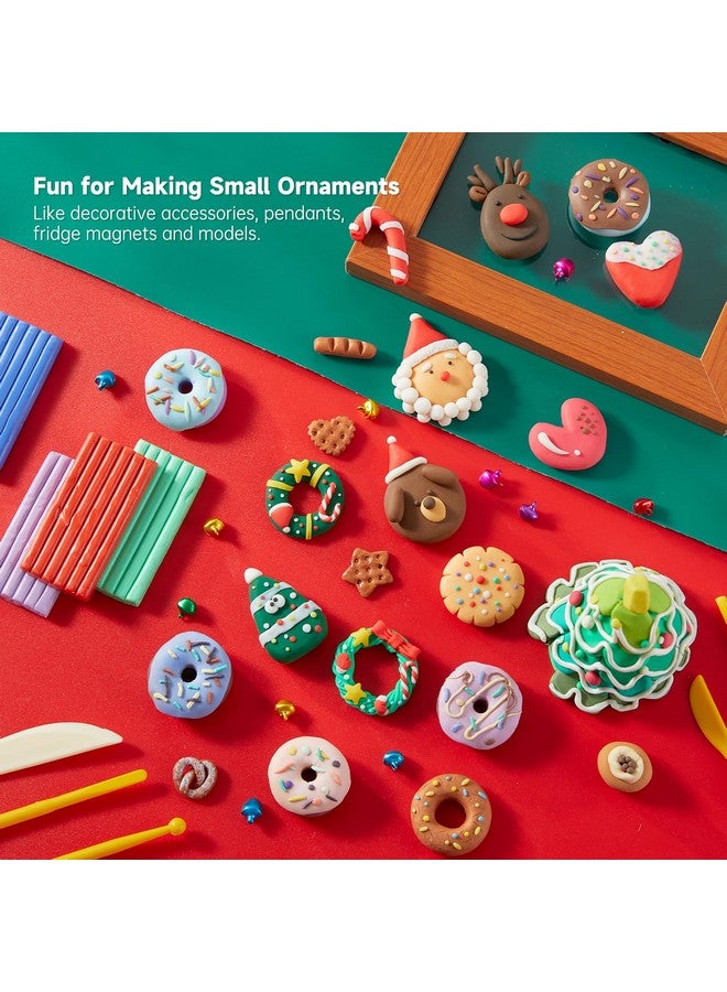 شاتل أرت Y, Shuttle Art 57 لونًا من طين النمذجة المخبوز في الفرن، مجموعة طين إبداعية مع 19 أداة طين و10 أنواع من الملحقات، غير سامة وغير لاصقة، هدية مثالية للحرف اليدوية الفنية للأطفال والكبار - Image 5