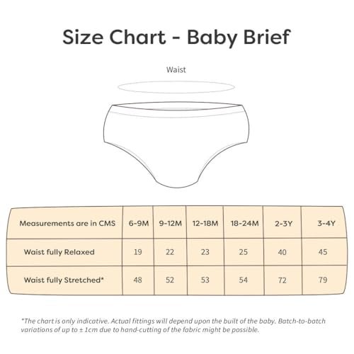 superbottoms Basic™ Brief for Kids | Unisex, 100% Pure Cotton | Soft & Breathable Underwear | Baby Brief for 9m – 12m | Comfortable & Durable | Assorted | Pack of 5 - Image 5