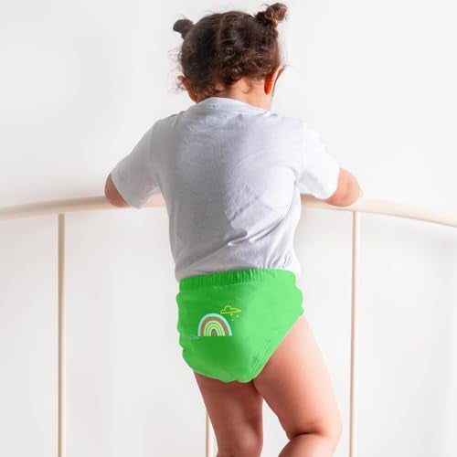 superbottoms Basic™ Brief for Kids | Unisex, 100% Pure Cotton | Soft & Breathable Underwear | Baby Brief for 9m – 12m | Comfortable & Durable | Assorted | Pack of 5 - Image 3
