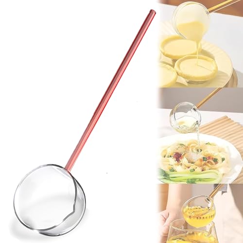 AARUX Glass Stirring Spoon, Heat-Resistant Borosilicate Glass, Long Reusable Coffee & Tea Stirrer, Elegant Clear Glass Spoon for Mixing Drinks, Kitchen & Bar Use, Eco-Friendly & Dishwasher Safe (1) - Image 1