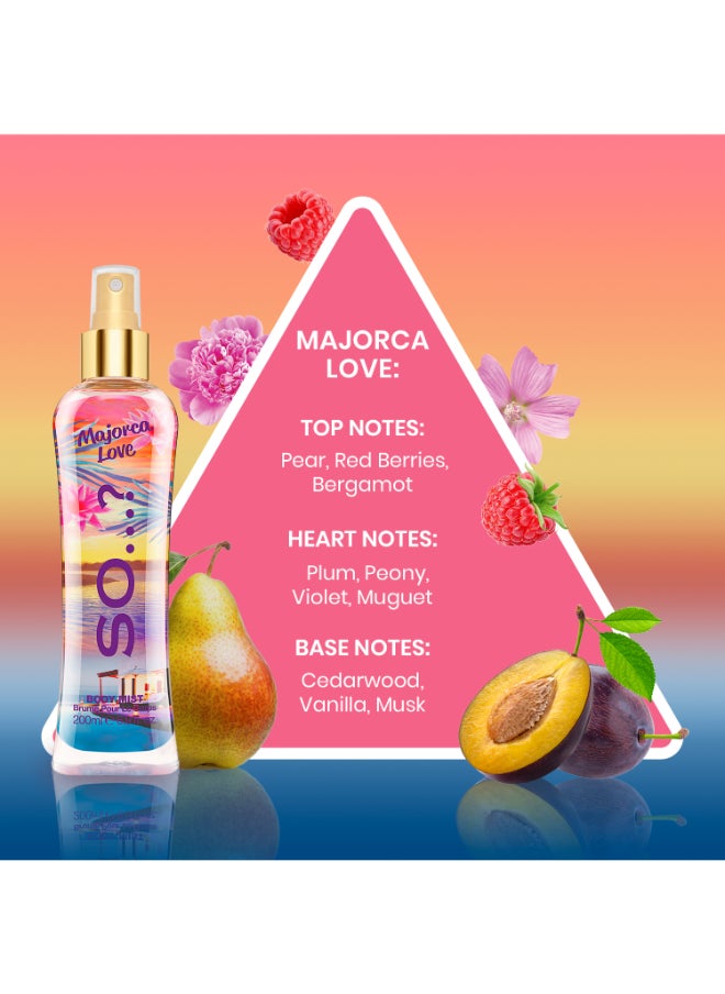 So..? - بخاخ عطر للجسم Summer Escapes للنساء من Majorca Love بحجم 200 مل - Image 1