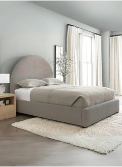 Bed and Mattress Zone Luna Upholstered Emporium Bed 200x180 King Size Brown Color 