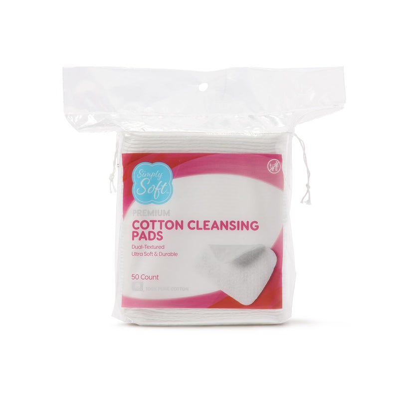 Simply Soft Premium Jumbo Cotton Cleansing Pads, 100% Pure Cotton, Large 3.5 x 4.5 inch Cotton Pads (200 Count) - Image 2