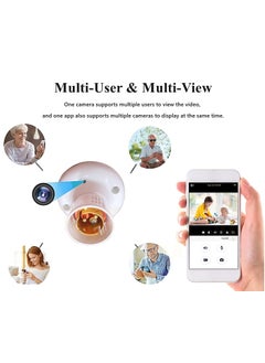 IYZA IYZA Bulb Security Camera Day Vision Audio Video Recorder WiFi Watch Live Any Where  - Image 4