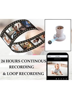 IYZA IYZA Bulb Security Camera Day Vision Audio Video Recorder WiFi Watch Live Any Where  - Image 5