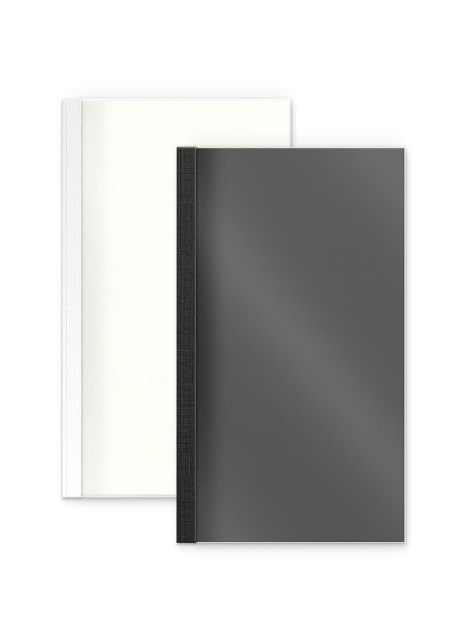 RAYSON Thermal Binding Covers, Letter Size, 1/2in, Black (15) & White (10) Binding Presentation Cover, Pack of 25 - Image 1