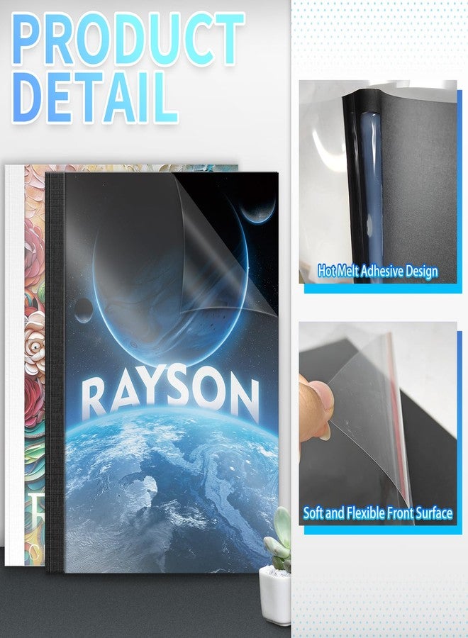 RAYSON Thermal Binding Covers, Letter Size, 1/2in, Black (15) & White (10) Binding Presentation Cover, Pack of 25 - Image 4