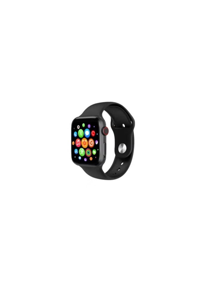 CMP - Black Silicone Replacement Band for Apple Watch 42-49mm, Compatible with All Series (Series 9/8/7/6/5/4/SE/3/2/1) black Apple Watch band, silicone Apple Watch strap, replacement strap 42mm, replacement strap 49mm, water-resistant band, Apple Watch sports band, Apple Watch Series 9/8/7/6/5/4/SE/3/2/1 strap - Image 1