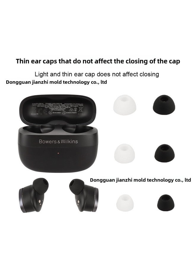 Suitable For Baohua Wei Jian Bowers & Wilkins Pi8 Headset Replacement Earplug Ear TWS Silicone Ear Cap-Color:Black-Model:Pi8 Replacement Earplugs - Image 4