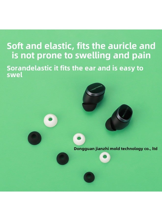 Suitable For Baohua Wei Jian Bowers & Wilkins Pi8 Headset Replacement Earplug Ear TWS Silicone Ear Cap-Color:Black-Model:Pi8 Replacement Earplugs - Image 3