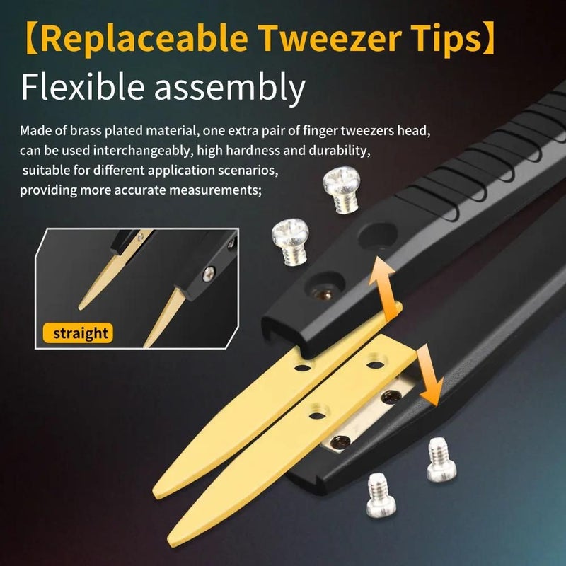SK-BD1 Digital Smart Tweezer Tester For SMD ESR LCR Resistance Capacitance Inductance - Image 4