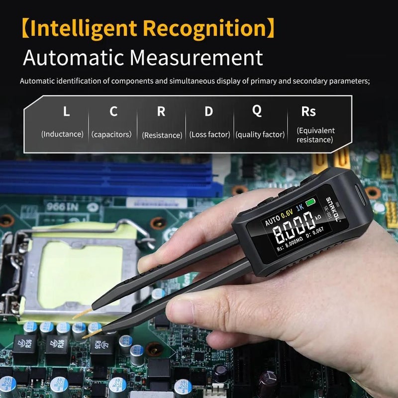 SK-BD1 Digital Smart Tweezer Tester For SMD ESR LCR Resistance Capacitance Inductance - Image 1