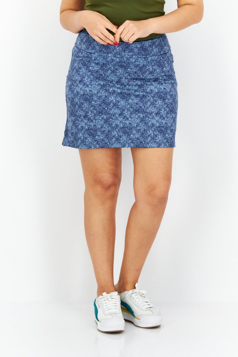 Adidas Women Sport Fit Outdoor Mini Skirt, Blue  - Image 1