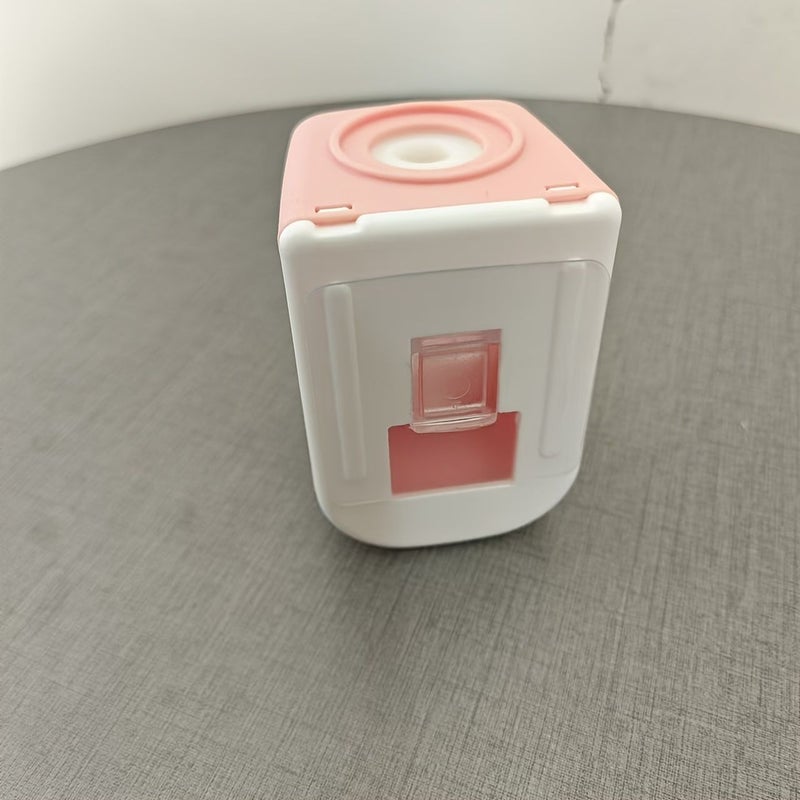 White Wall Mount Automatic Toothpaste Dispenser Lazy Squeezer Toothbrush Holder - Image 5