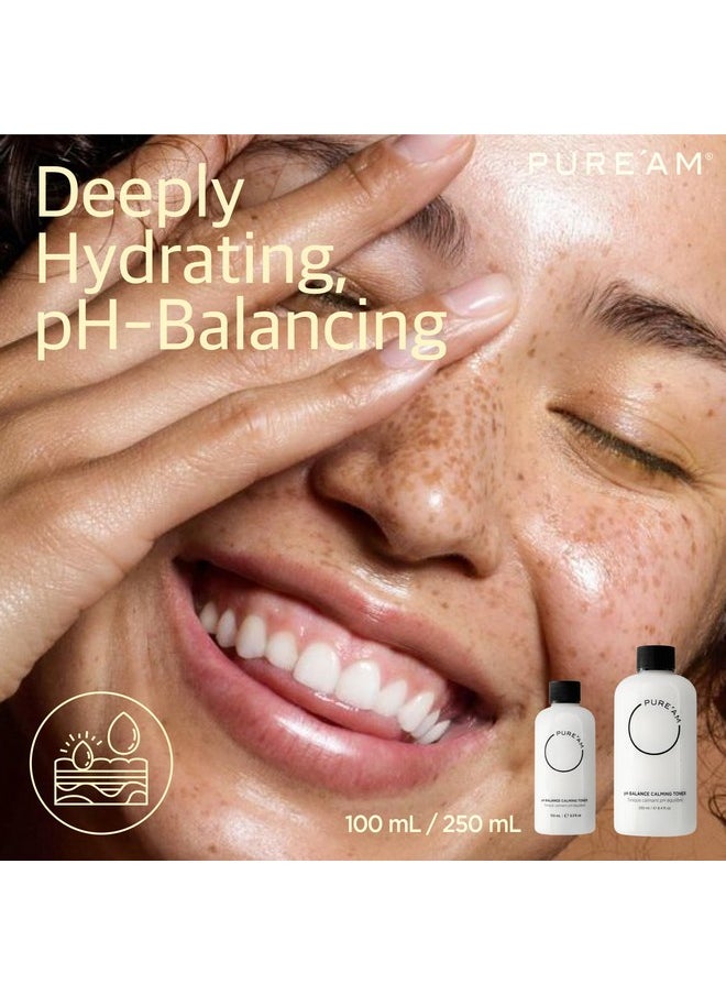 PURE'AM PURE'AM - Korean Toner for Dry Skin - Deeply Hydrating - Hyaluronic Acid & Vegan Ceramides - Korean Skincare Toner for Face, Sensitive Skin - Redness & Acne - 3.3 fl. oz, 100 ml  - Image 3