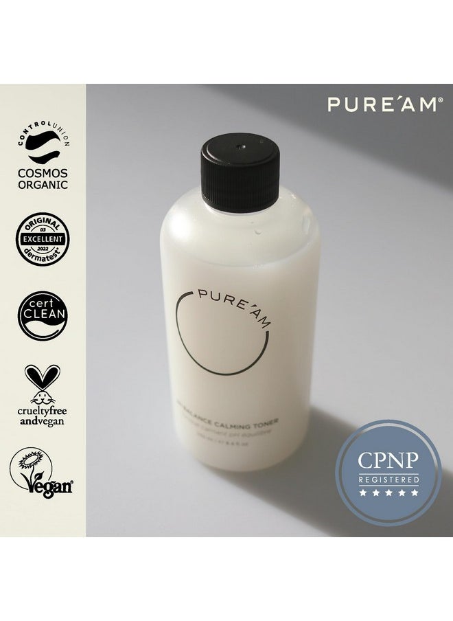 PURE'AM PURE'AM - Korean Toner for Dry Skin - Deeply Hydrating - Hyaluronic Acid & Vegan Ceramides - Korean Skincare Toner for Face, Sensitive Skin - Redness & Acne - 3.3 fl. oz, 100 ml  - Image 2