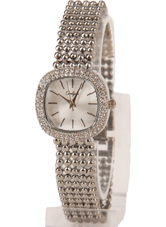 Onlyou Women's Quartz Wrist Watch – Silver Stainless Steel Strap – Square Design – Suitable for Daily Use - Image 5